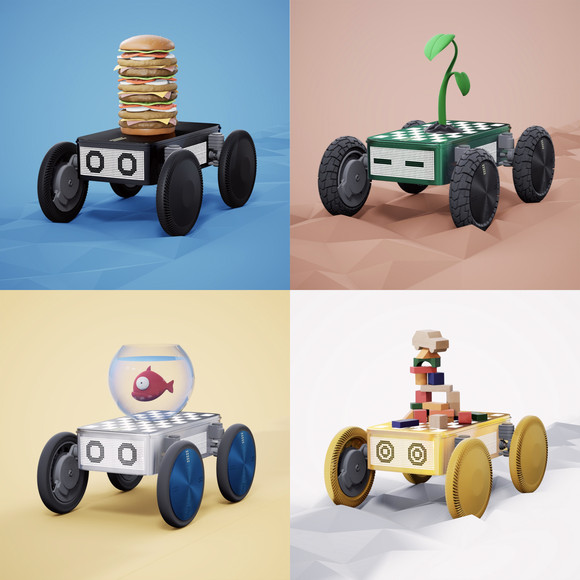 각기 고유한 모습을 가진 현대차 모베드 NFT 캐릭터. ⓒ 현대자동차