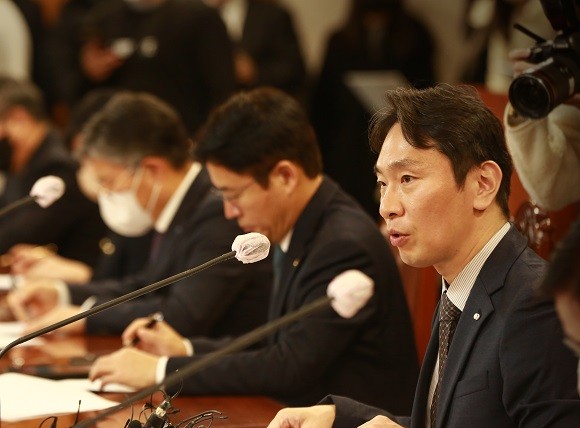 은행장 간담회에서 발언 중인 이복현 금융감독원장. ⓒ 금융감독원