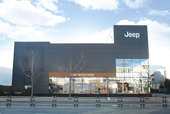 부산 지프 서비스센터 전경. ⓒ 스텔란티스 코리아
