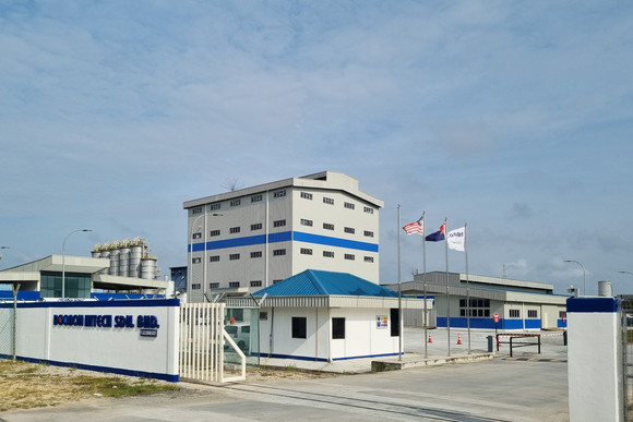 롯데케미칼의 지원을 통해 준공된 두본의 말레이시아 조호바루 공장 전경. ⓒ 롯데케미칼