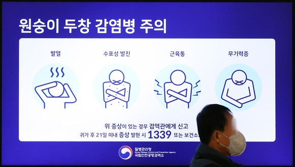 국내 감염으로 추정되는 엠폭스(원숭이두창) 확진자가 지난 14일 기준 일주일 동안 5명이 잇따라 발생하면서 누적 확진자가 10명으로 늘었다. ⓒ 연합뉴스