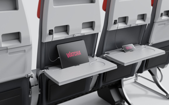 티웨이항공은 국내 OTT 업체인 왓챠(WATCHA)와 제휴를 맺었다. ⓒ 티웨이항공