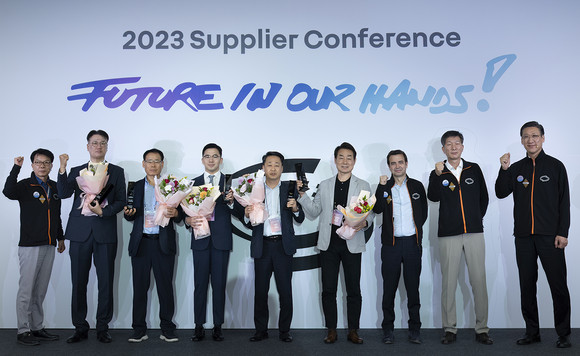 르노코리아가 지난 16일 용인시 르노테크놀로지코리아에서 200여의 협력사 관계자를 초청해 '2023 협력업체 컨퍼런스'를 개최했다. ⓒ 르노코리아자동차