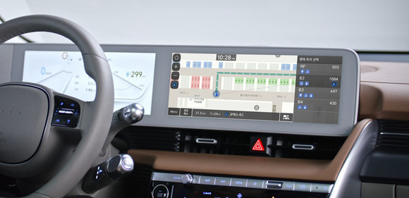 현대오토에버가 구축한 실내 주차장 지도를 활용한 실내 내비게이션 서비스. ⓒ 현대자동차그룹