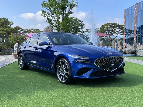 G70는 제네시스의 역동적인 스포츠 세단이다. = 노병우 기자