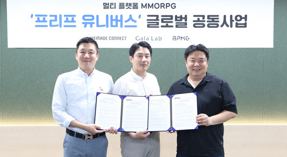 3개사는 7월부터 '프리프 유니버스'의 주요 업데이트 계획을 전하며, 공동 서비스의 시작을 알릴 예정이다. ⓒ 비피엠지