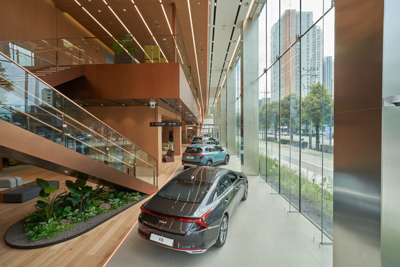 기아 광주 플래그십 스토어 내부 모습. ⓒ 기아