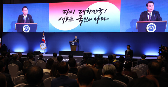 '세계 한인의 날'인 10월5일을 맞아 열린 이날 기념식은 지난 6월 재외동포청이 출범한 이후 첫 번째로 열린 행사라는 점에서 의미를 더했다. ⓒ 연합뉴스