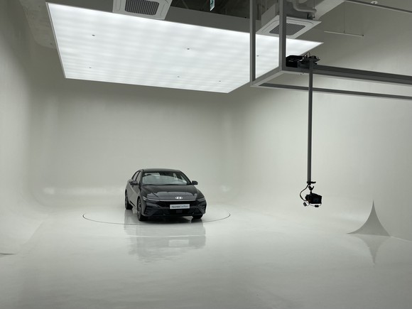 내·외관 360도 VR 콘텐츠가 제작되고 있다. = 노병우 기자