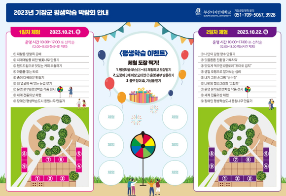 기장군 평생학습 박람회 안내 팜플릿. ⓒ 기장군