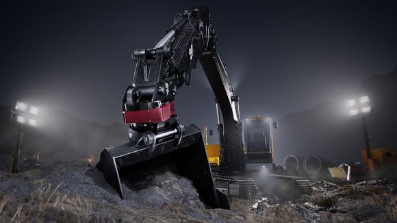 틸트프로 로토퀵 회전링크 제품이 장착된 이미지. ⓒ 틸트프로