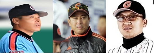 롯데 자이언츠에서 배출한 프랜차이즈 한영준 박정태 염종석 (사진 좌측부터). 이들은 1992년 한국시리즈 롯데자이언츠 우승의 주역이다. ⓒ프라임경제