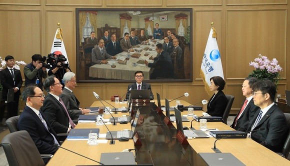 한국은행 금융통화위원회가 올해 마지막 통화정책방향 결정회의를 진행하고 있다. ⓒ 한국은행