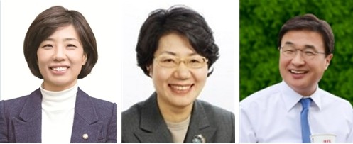 민주당 배재정 전 의원, 송숙희 부산시 여성특보, 김대식 경남정보대 총장(왼쪽부터). ⓒ 프라임경제