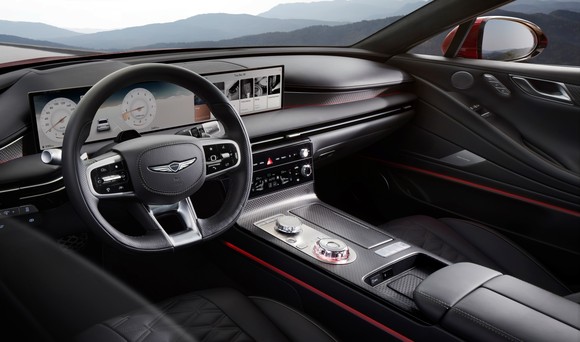 제네시스 G80 부분변경 모델 스포츠 패키지 인테리어. ⓒ 제네시스 브랜드