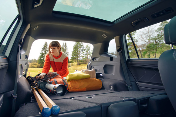 동급 최고의 여유공간을 갖춘 2열과 3열을 모두 접으면 최대 1775ℓ까지 공간이 확보된다. ⓒ 폭스바겐코리아