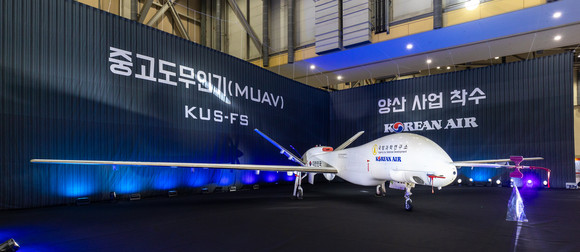 대한항공 2024 드론쇼 코리아 중고도 무인기. ⓒ 대한항공