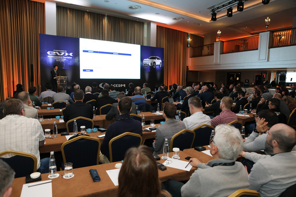 토레스 EVX 튀르키예 글로벌 시승행사 컨퍼런스 현장. ⓒ KG 모빌리티