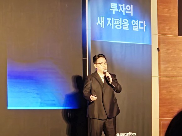 김승연 토스증권 대표가 14일 서울 여의도에서 열린 토스증권 기자간담회에서 발언하고 있다. = 박기훈 기자
