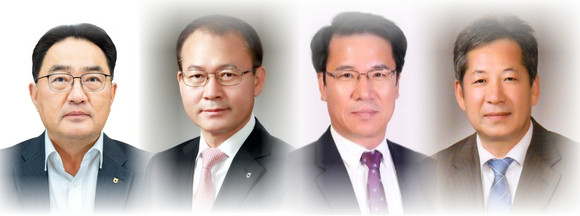 (왼쪽부터) 지준섭 농협중앙회 전무이사, 여영현 농협상호금융 대표, 박석모 조합감사위원장, 박서홍 농업경제 대표. ⓒ 농협중앙회