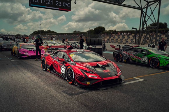 람보르기니 슈퍼 트로페오 2023 시즌 유럽대회 개막전 모습. ⓒ 한국타이어