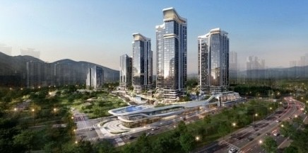 부산중동5구역 주택재개발 투시도. ⓒ DL이앤씨