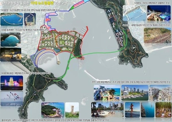 부산시가 2021년 9월에 제시한 '다대포뉴드림 플랜' 발표안. ⓒ 부산시