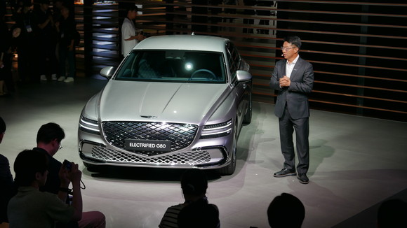 G80 전동화 부분변경 모델. = 노병우 기자