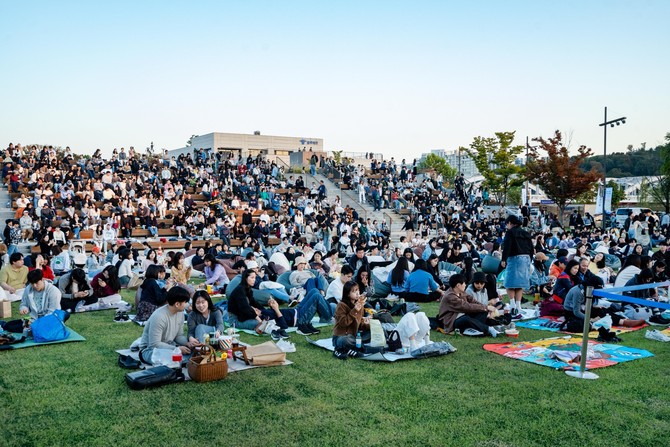 서울 용산구 이촌동 노들섬에서 열린 하모니움 페스티벌 행사 현장. ⓒ 기아