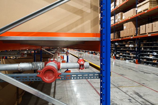 RDC 보관대 내에 설치된 스프링클러. ⓒ BMW 그룹 코리아