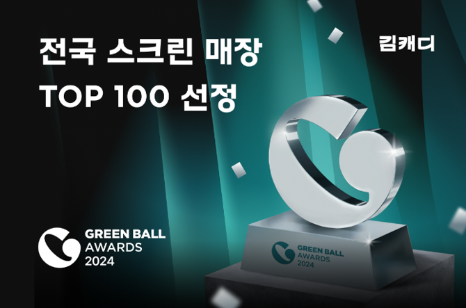김캐디는 골퍼가 선택한 스크린골프 최고의 매장을 뽑는 '2024 그린볼 어워즈'를 진행했다. ⓒ 김캐디