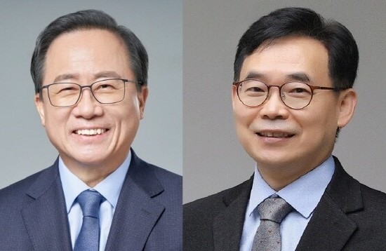 부산교육감 재선거 여론조사 1위를 기록한 김석준(왼쪽), 전영근 후보. ⓒ 부산시선거관리위원회