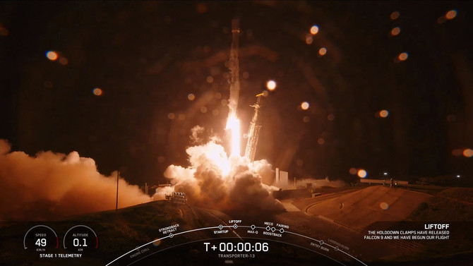 JINJUSat-1B 위성 발사 장면. ⓒ 진주시