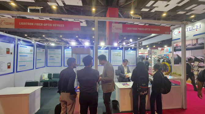 빛과전자가 인도 뉴델리에서 진행 중인 'Convergence India 2025'에 참가했다. ⓒ 빛과전자