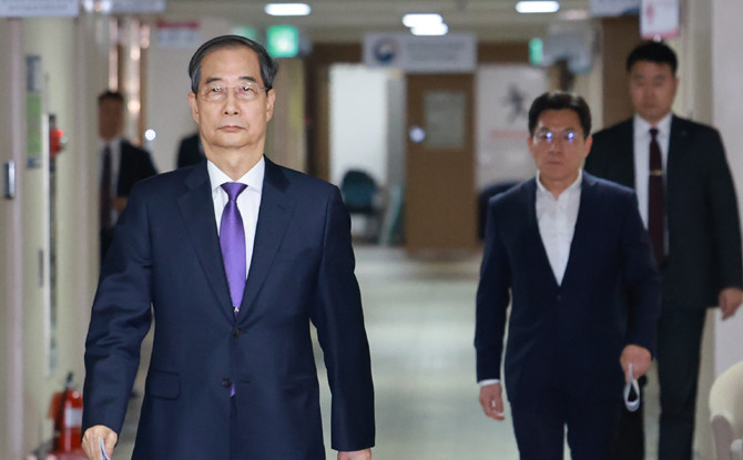 한 대통령 권한대행 국무총리가 1일 국무총리 직을 내려놓고 사실상 제21대 대선 출마를 선언했다. ⓒ 연합뉴스