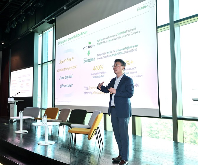 교보라이프플래닛생명은 지난달 25일 홍콩계 범아시아 보험 그룹 FWD Group이 개최한 'FWD Forum 55'에 국내 보험사로서는 유일하게 초청받아 참석했다. ⓒ 교보라이플래닛생명