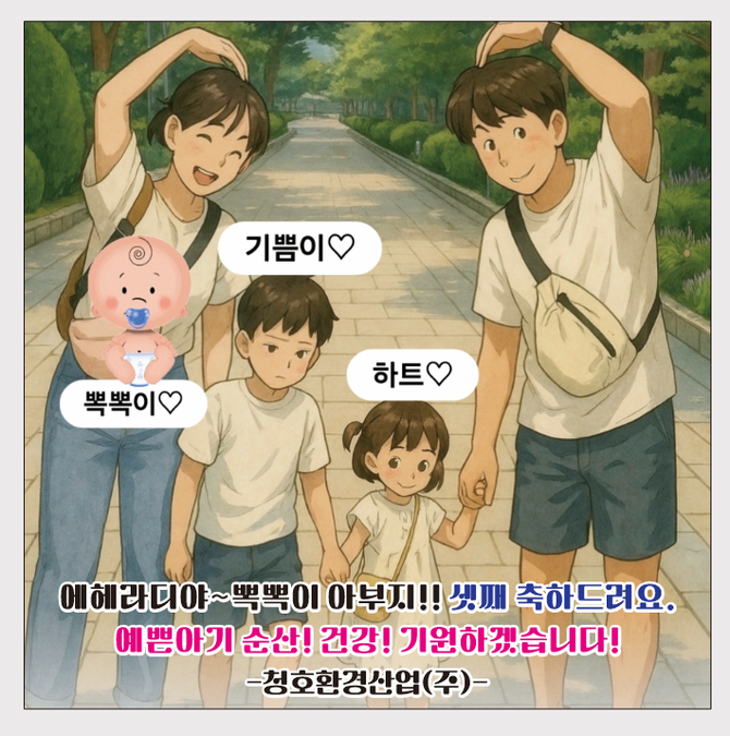 청호환경산업 출산 축하금 지급. ⓒ 의령군