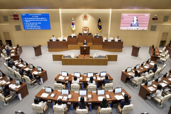 경북도의회 청소년의회교실 운영 모습. ⓒ 경북도의회