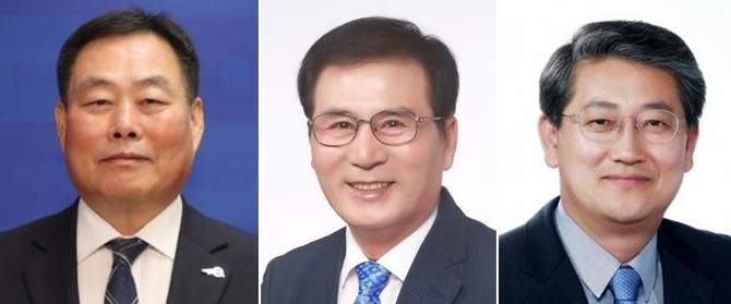 좌측부터 김산 무안군수, 이상익 함평군수, 이순호 구례군수. ⓒ 프라임경제