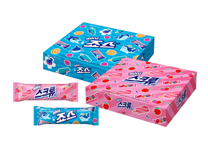 롯데웰푸드는 자사 대표 빙과 브랜드인 스크류바, 죠스바의 미니 버전을 출시한다. © 롯데웰푸드
