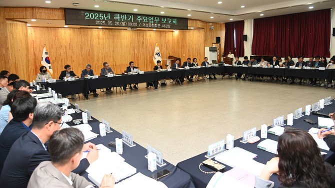 2025년 하반기 주요업무 보고회 개최 모습. ⓒ 부여군