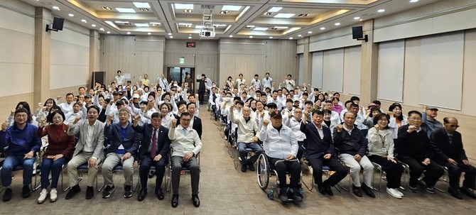 제31회 충청남도장애인체육대회 선수단 출전식 개최 모습. ⓒ 서천군