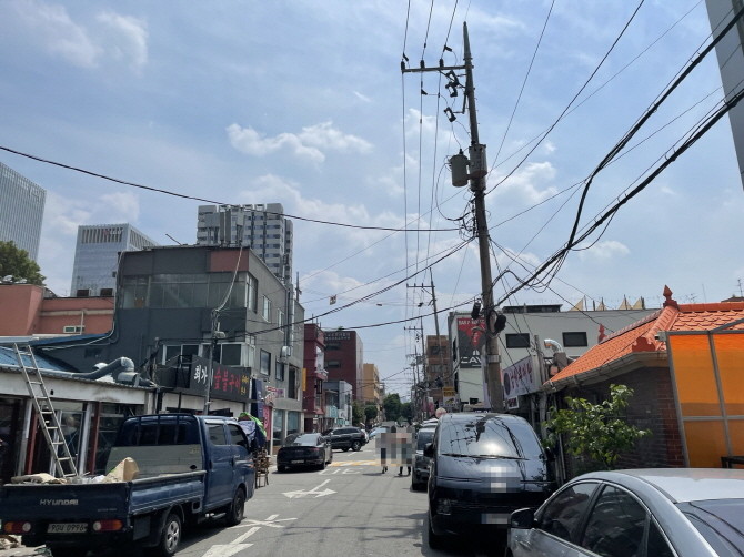 용산정비창전면 제1구역 일대. = 박선린 기자