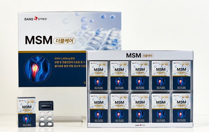 상아제약이 관절과 피부 탄력을 한 번에 챙길 수 있는 'MSM 더블케어'를 새롭게 선보였다. ⓒ 상아제약