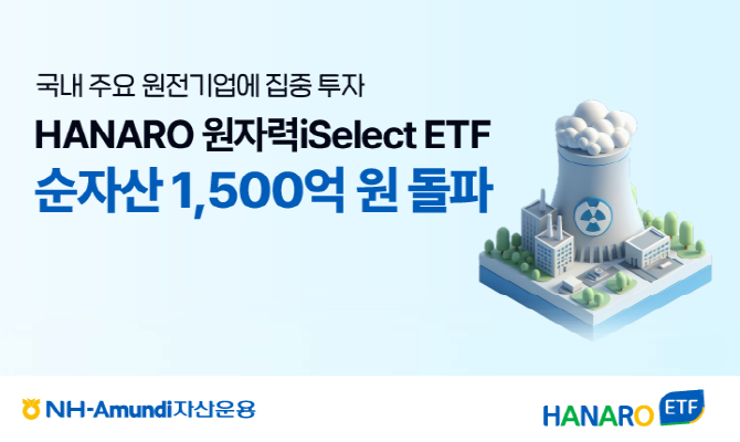 NH-Amundi자산운용의 'HANARO 원자력iSelect ETF' 순자산이 1500억원을 돌파했다. ⓒ NH-Amundi자산운용