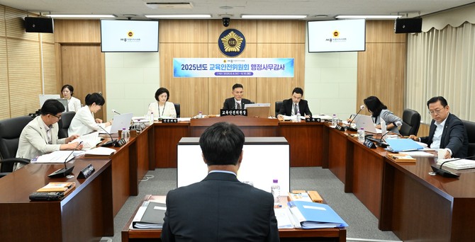 세종시의회 교육안전위원회 시민안전실·소방본부 행정사무감사 실시 모습. ⓒ 의회사무국