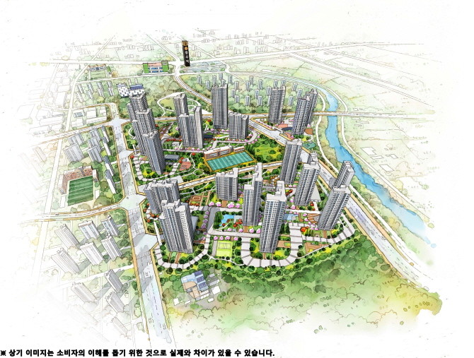 해링턴 플레이스 풍무 일러스트. © 효성중공업