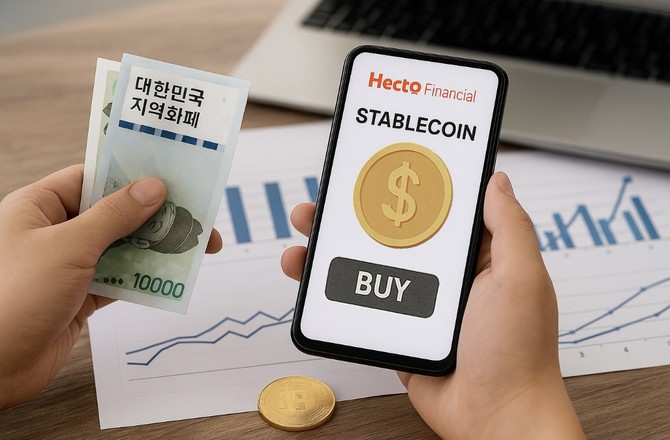 이재명 정부가 지역화폐 확대 정책을 추진하며 핵심 결제 인프라를 보유한 헥토파이낸셜이 주목받고 있다. ⓒ 챗 GPT 생성 이미지