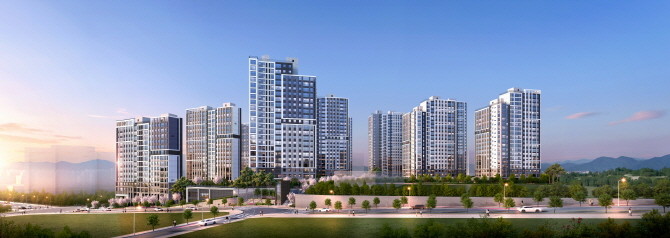 검단호수공원역 중흥S-클래스 투시도. © 중흥토건