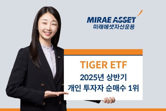 미래에셋자산운용의 'TIGER ETF'가 2025년 상반기 개인 투자자 순매수 1위를 기록했다. ⓒ 미래에셋자산운용